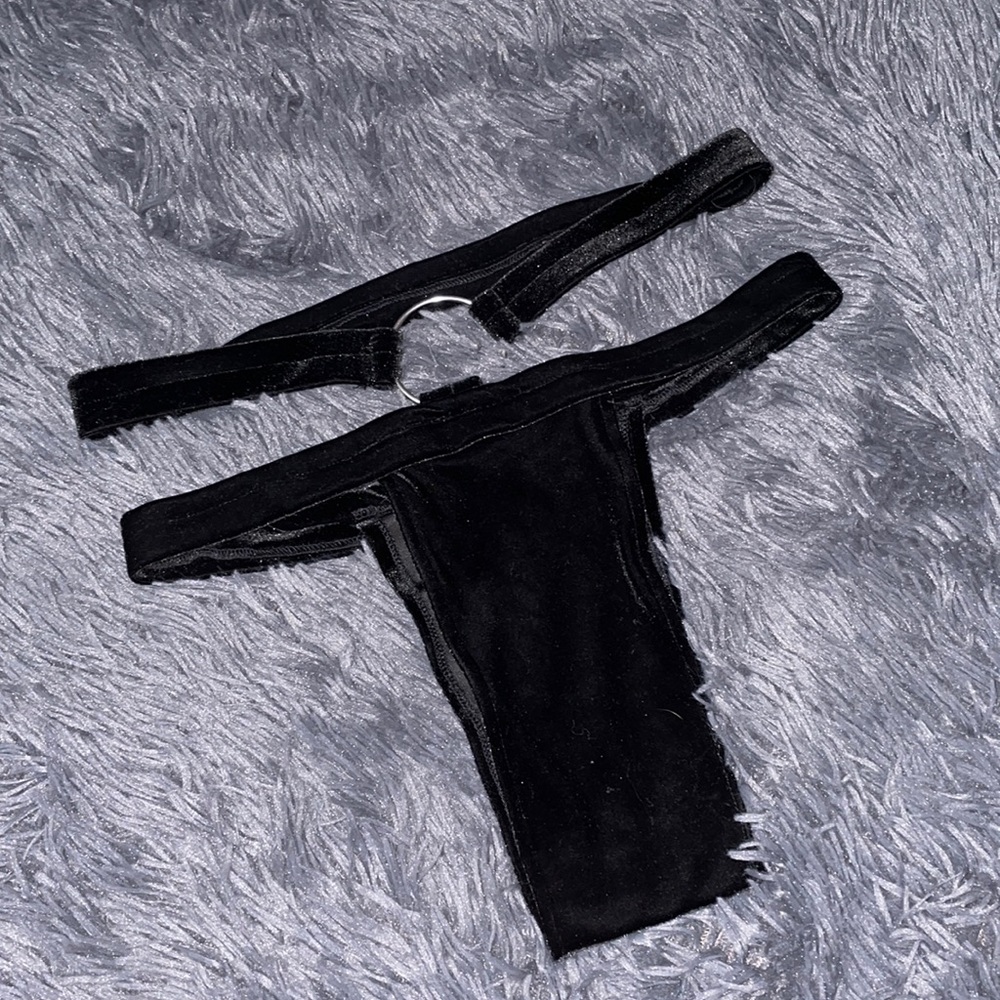 LittleBlackDiamond Velvet Rave Bottoms w/Silver Ring
